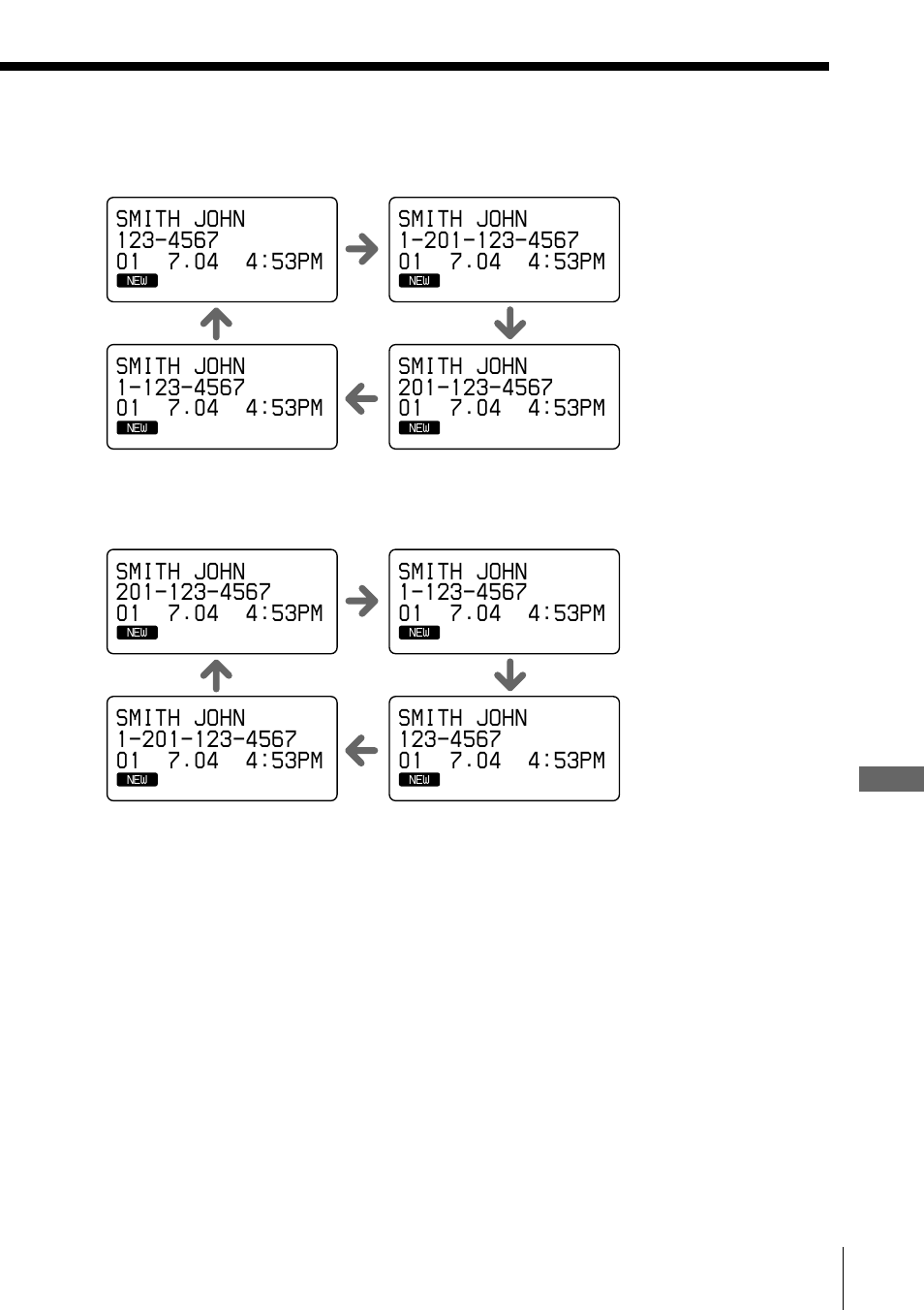 Caller id features 67 | Sony SPP-S2730 User Manual | Page 67 / 84