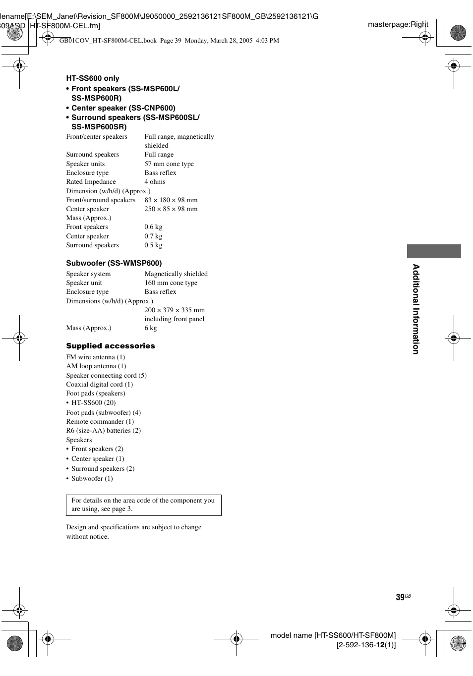Sony HT-SF800M EN User Manual | Page 39 / 44
