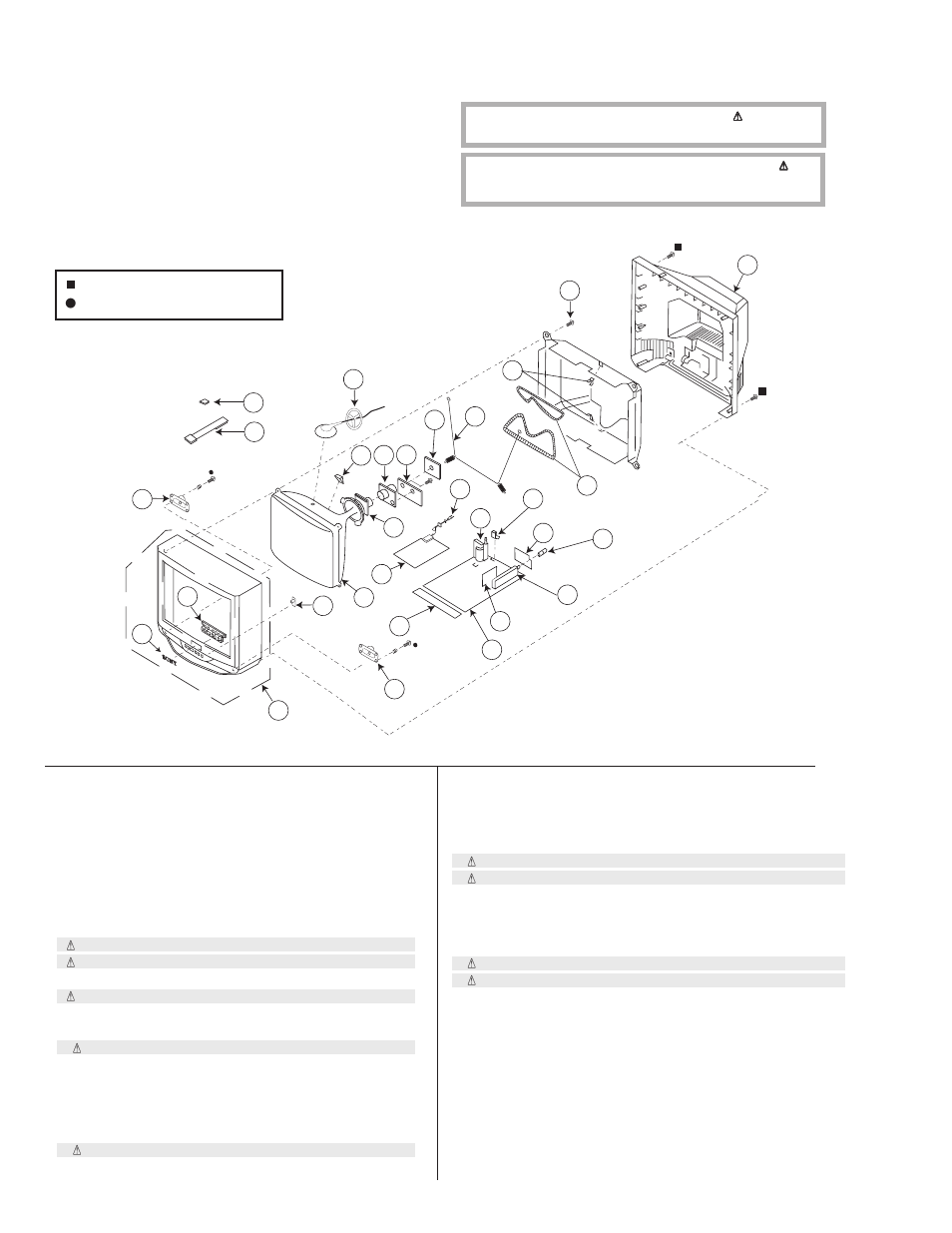 Exploded views | Sony KV 32S45 User Manual | Page 34 / 85