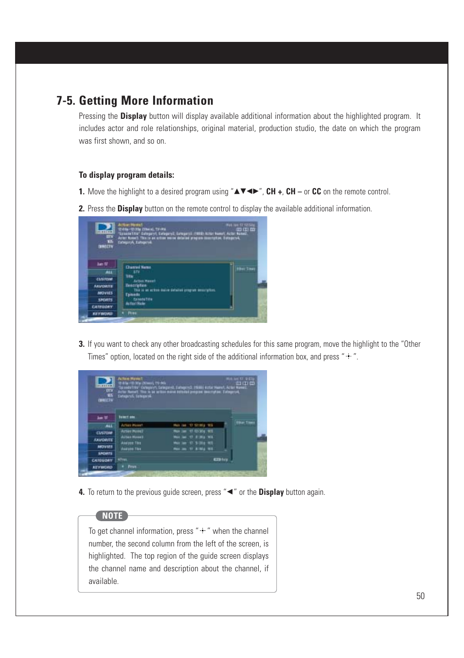 5. getting more information | Sony SAT-HD200 User Manual | Page 51 / 104