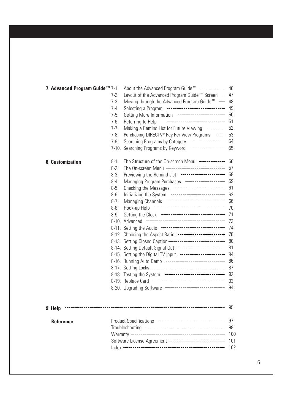 Sony SAT-HD200 User Manual | Page 7 / 104