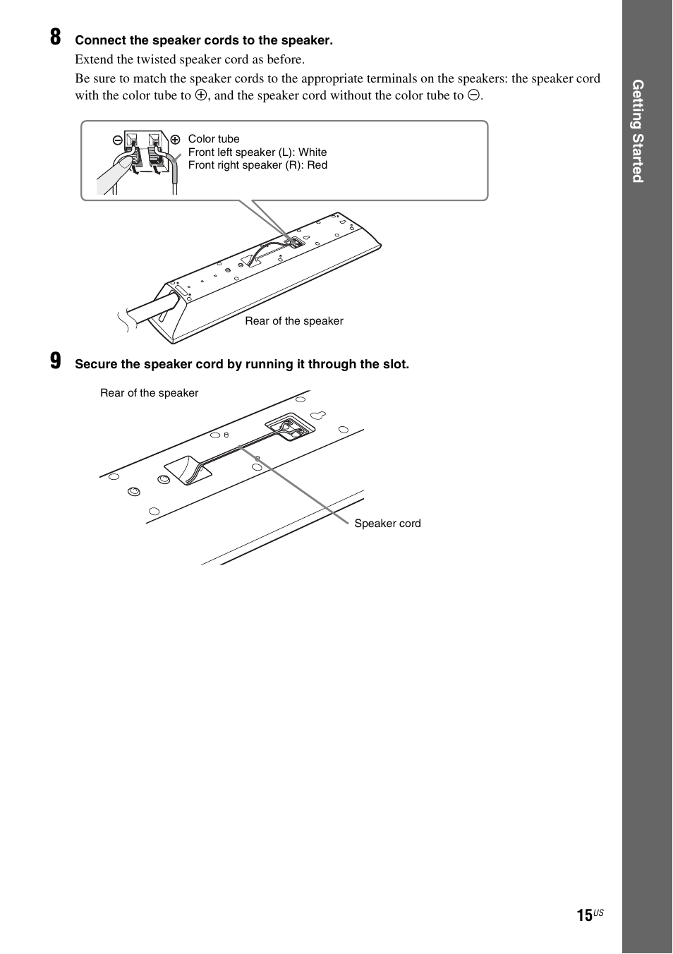 Sony DAV-HDZ485 User Manual | Page 15 / 104