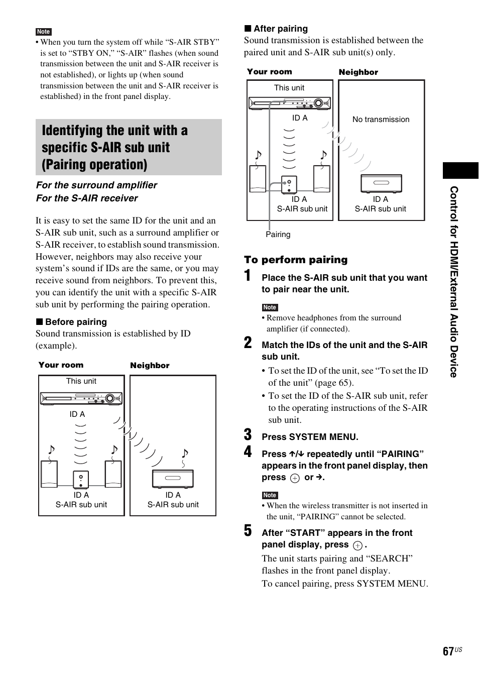 Sony DAV-HDZ485 User Manual | Page 67 / 104