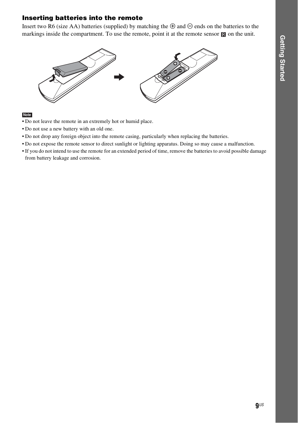 Sony DAV-HDZ485 User Manual | Page 9 / 104