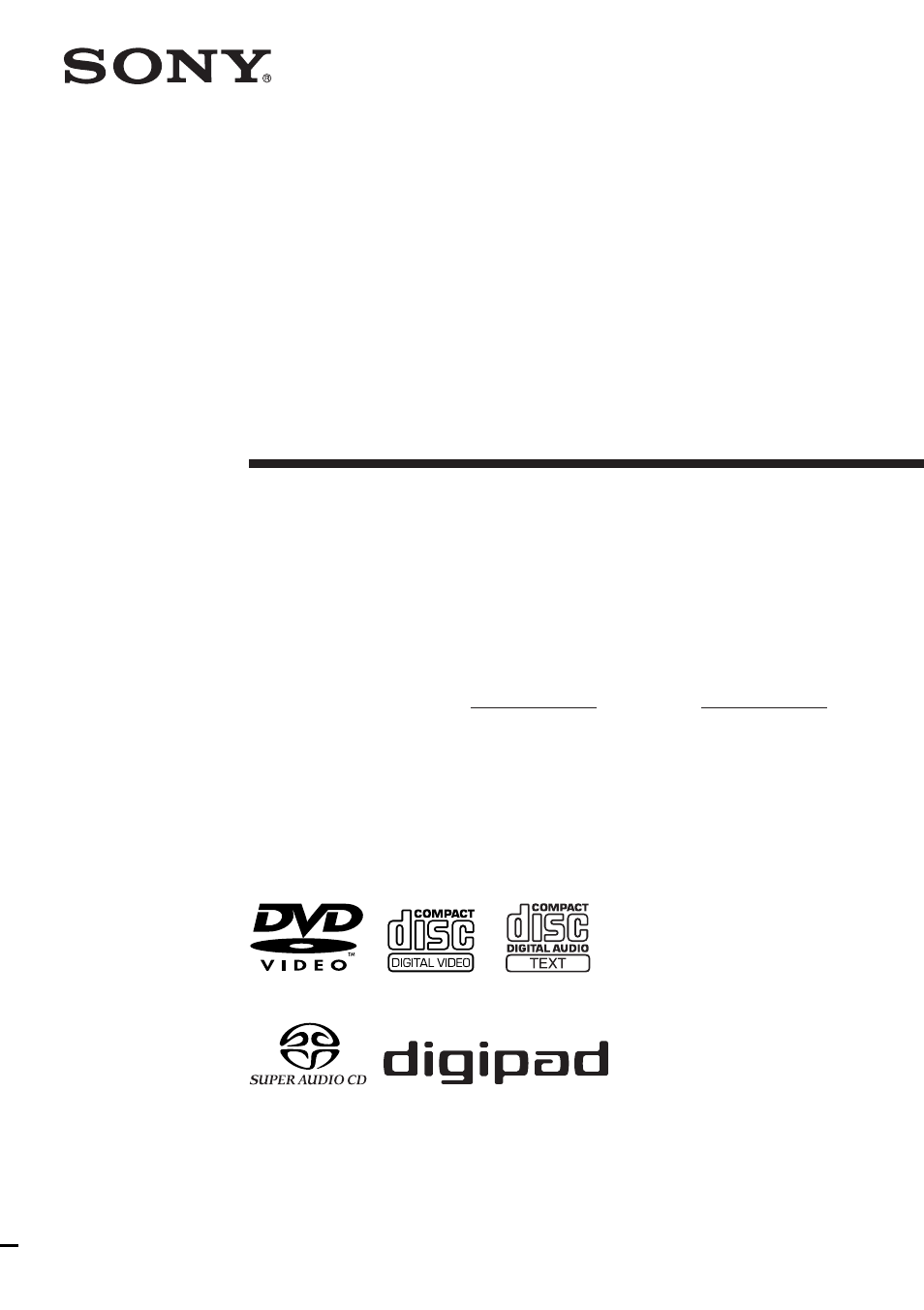 Sony DHC-FL5D User Manual | 76 pages