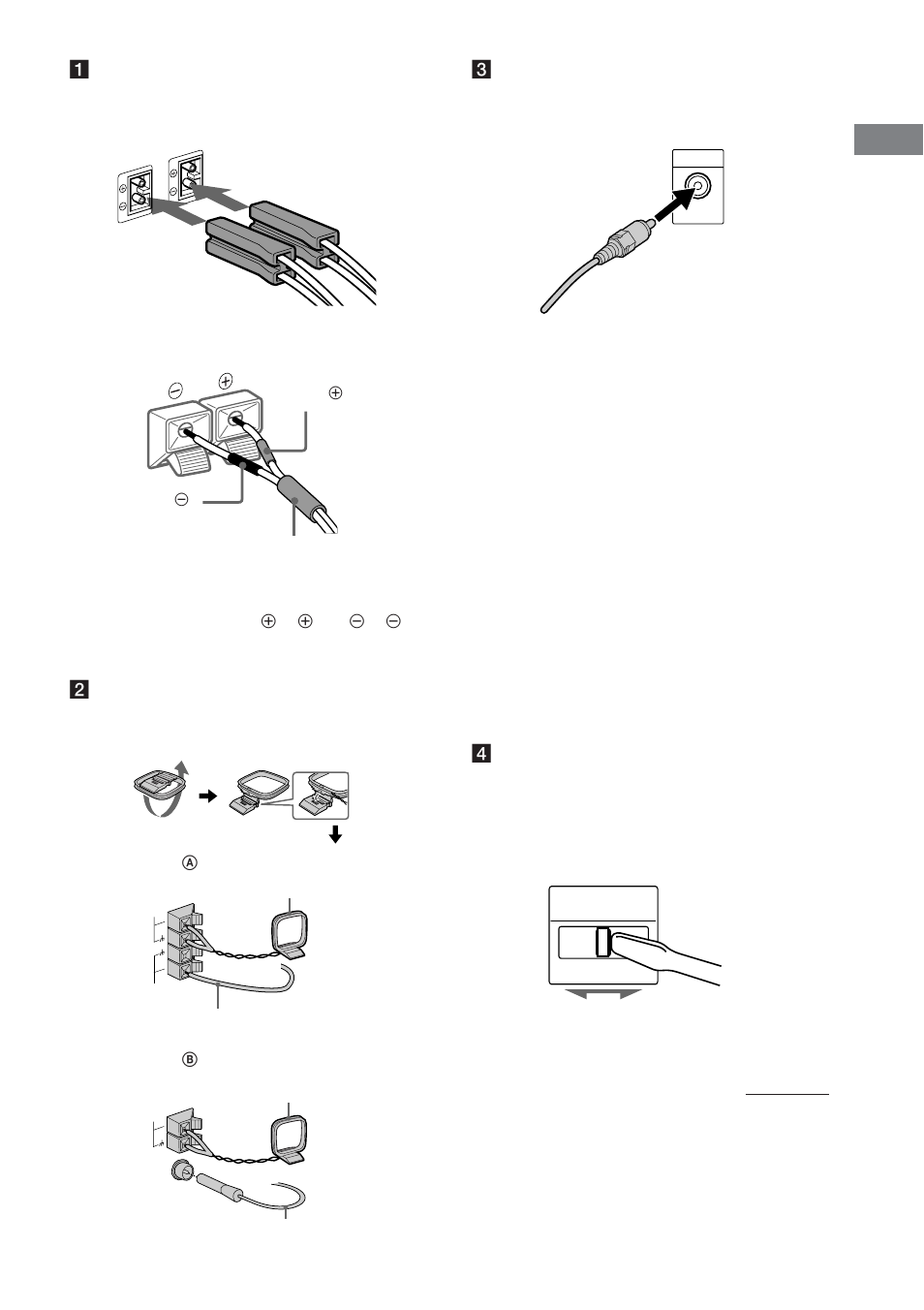 Set up the am loop antenna, then connect it | Sony DHC-FL5D User Manual | Page 11 / 76