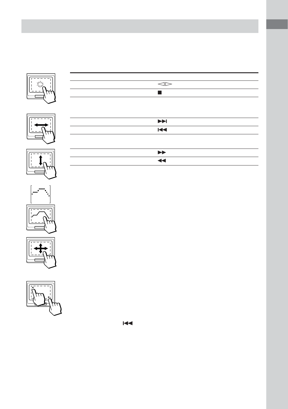 Digipad operations | Sony DHC-FL5D User Manual | Page 9 / 76
