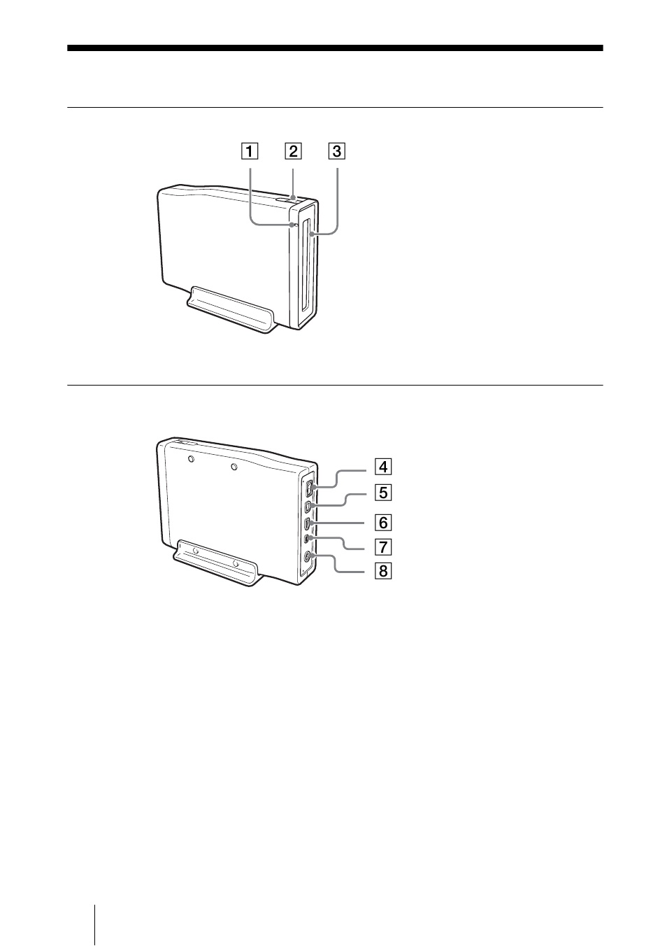 Part names and functions | Sony DRX-700UL User Manual | Page 8 / 36