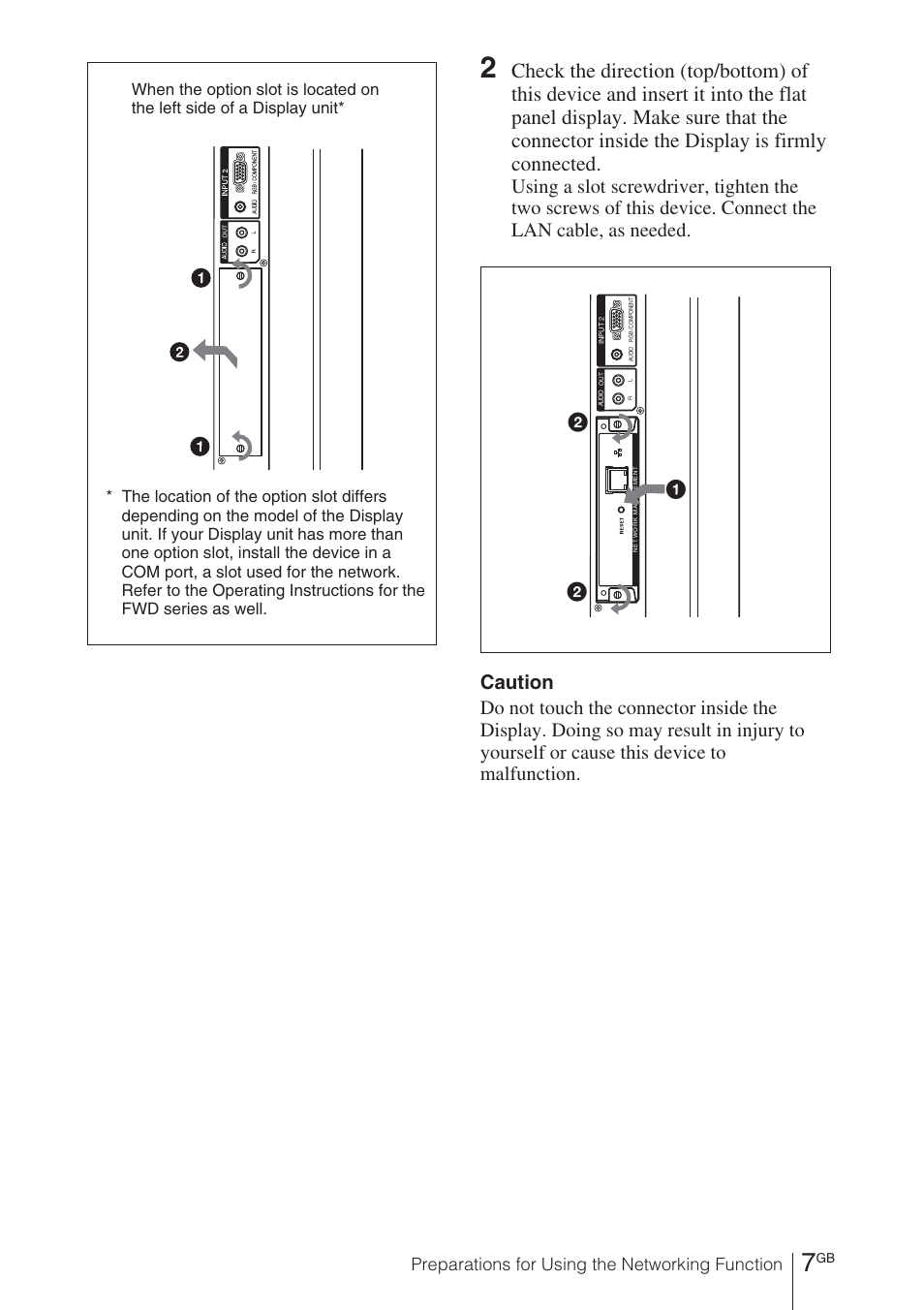 Preparations for using the networking function | Sony BKM-FW32 User Manual | Page 21 / 100