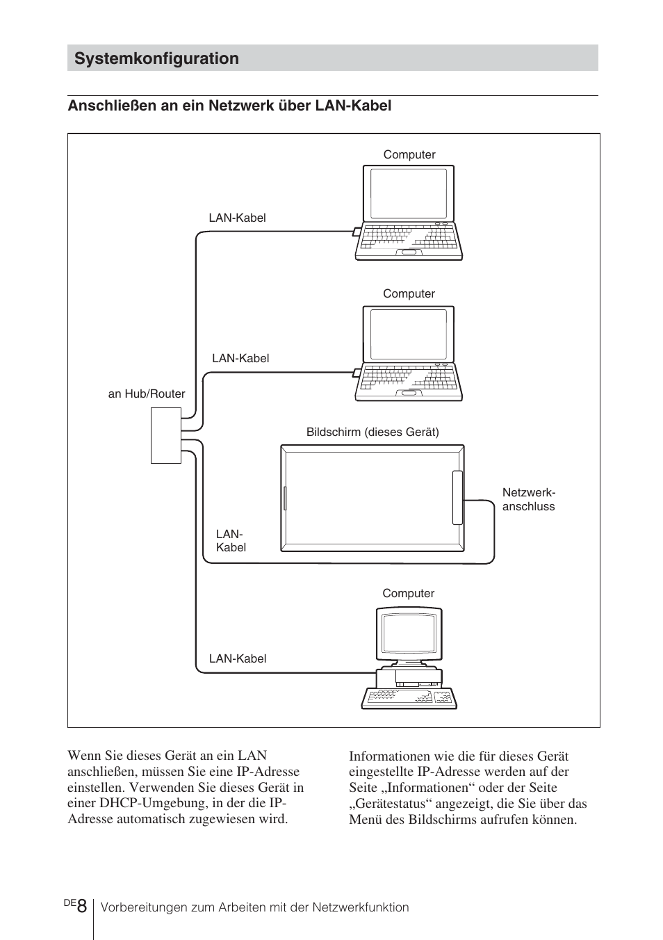 Systemkonfiguration | Sony BKM-FW32 User Manual | Page 50 / 100