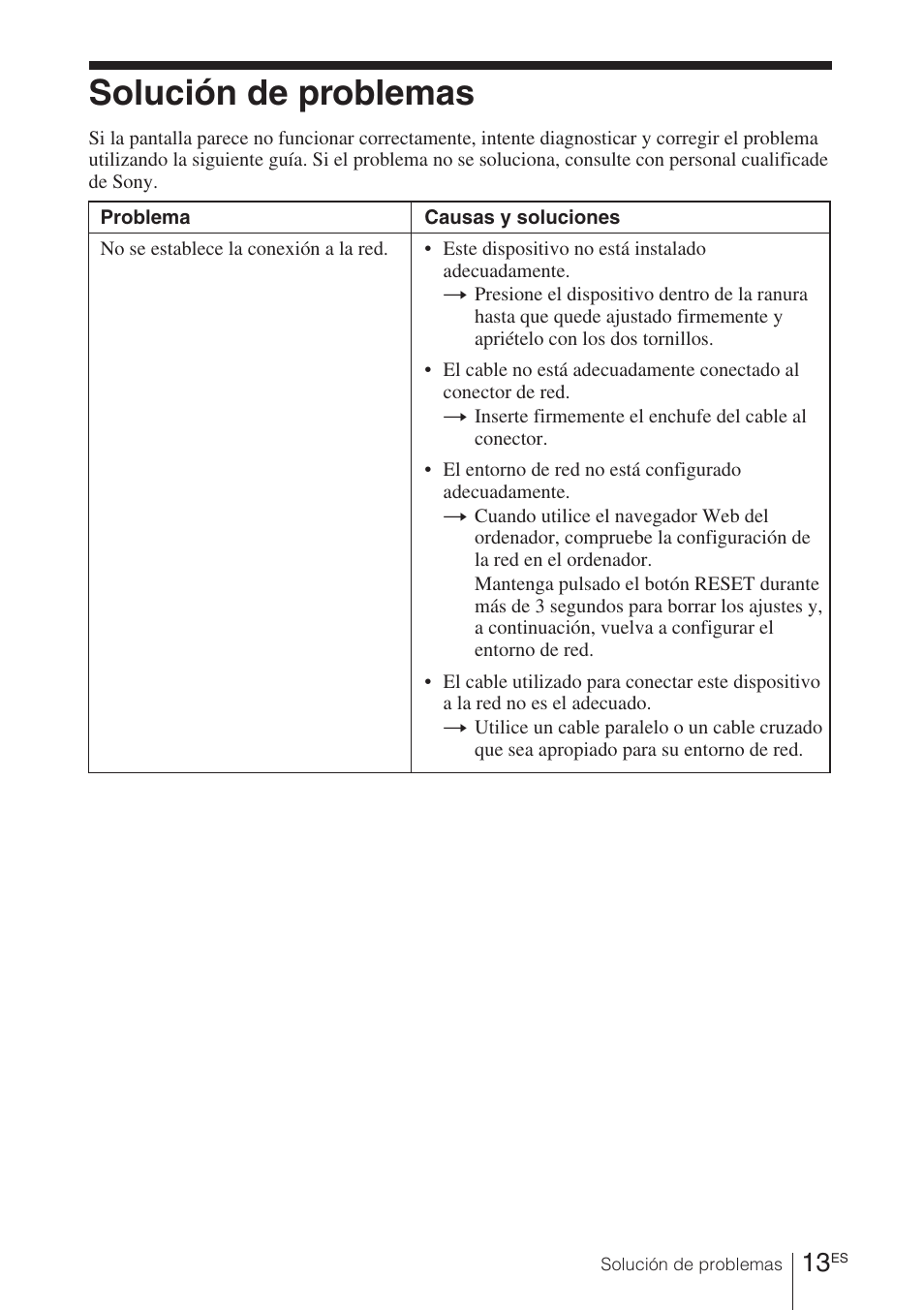 Solución de problemas | Sony BKM-FW32 User Manual | Page 69 / 100