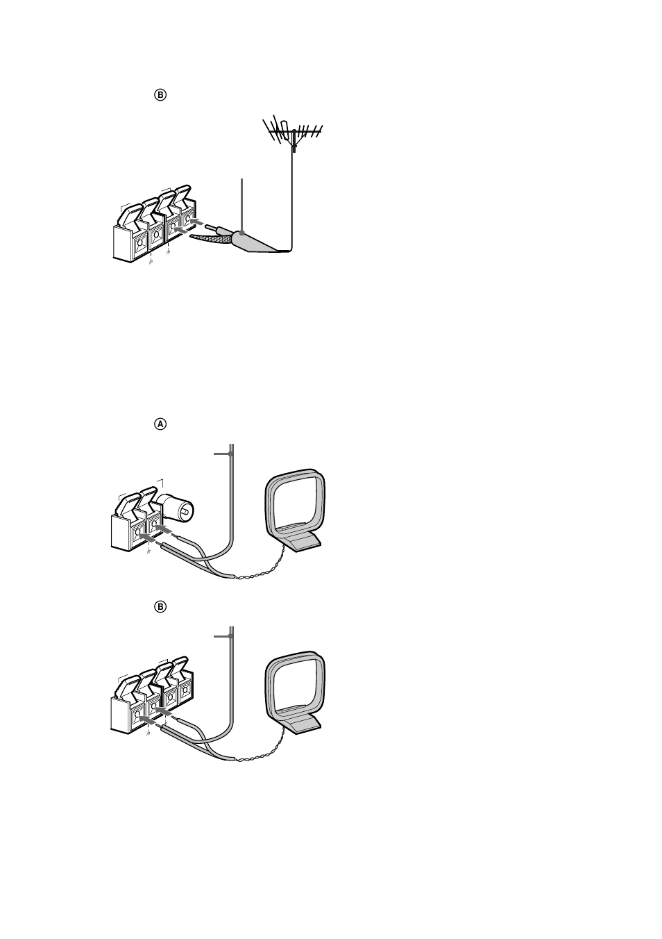 Am antenna, Connecting optional components (continued), Jack type b | Sony CMT-CP1 User Manual | Page 10 / 36