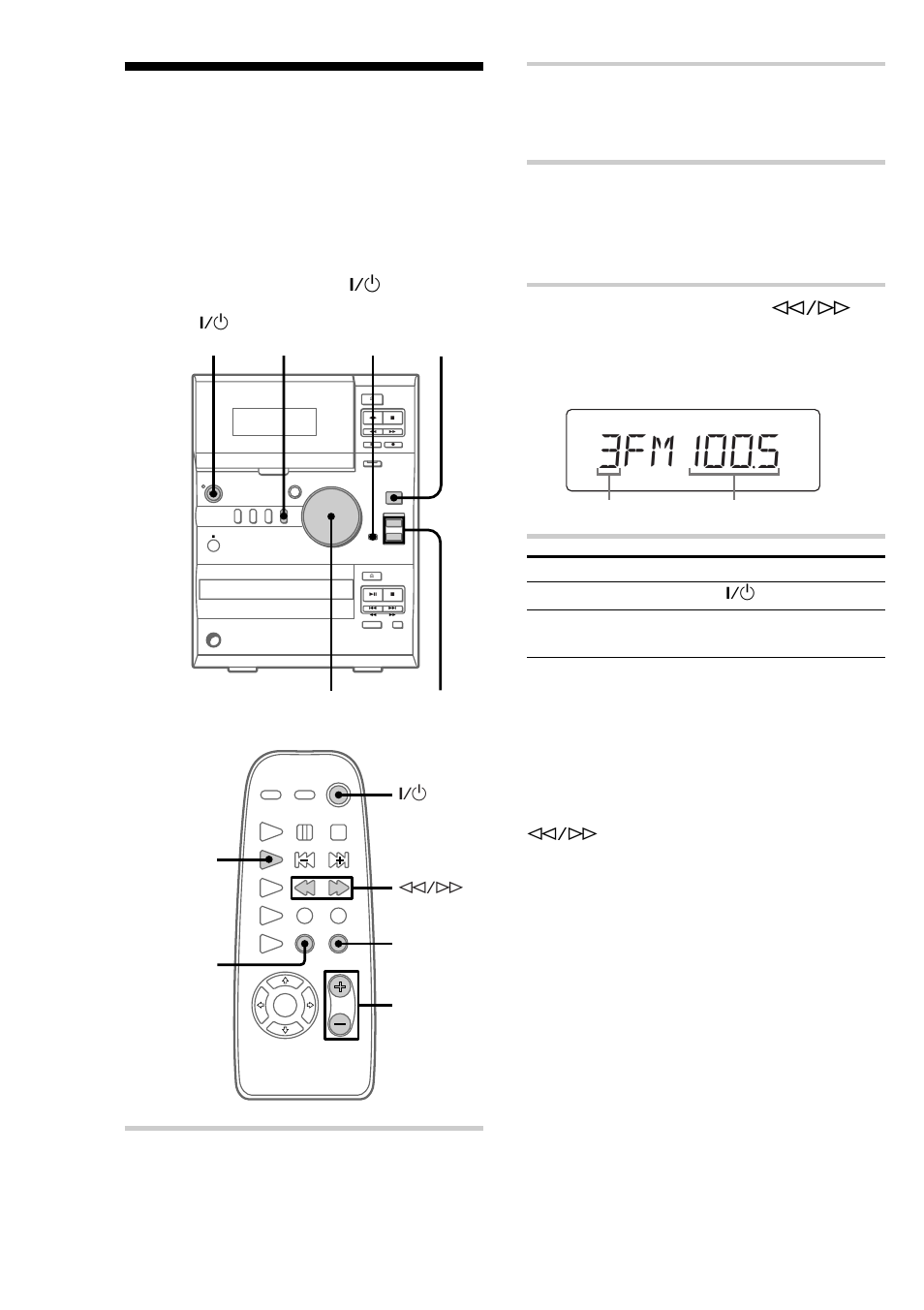 Listening to the radio — preset tuning, Listening to the radio, Preset tuning | Press tuner | Sony CMT-CP1 User Manual | Page 14 / 36