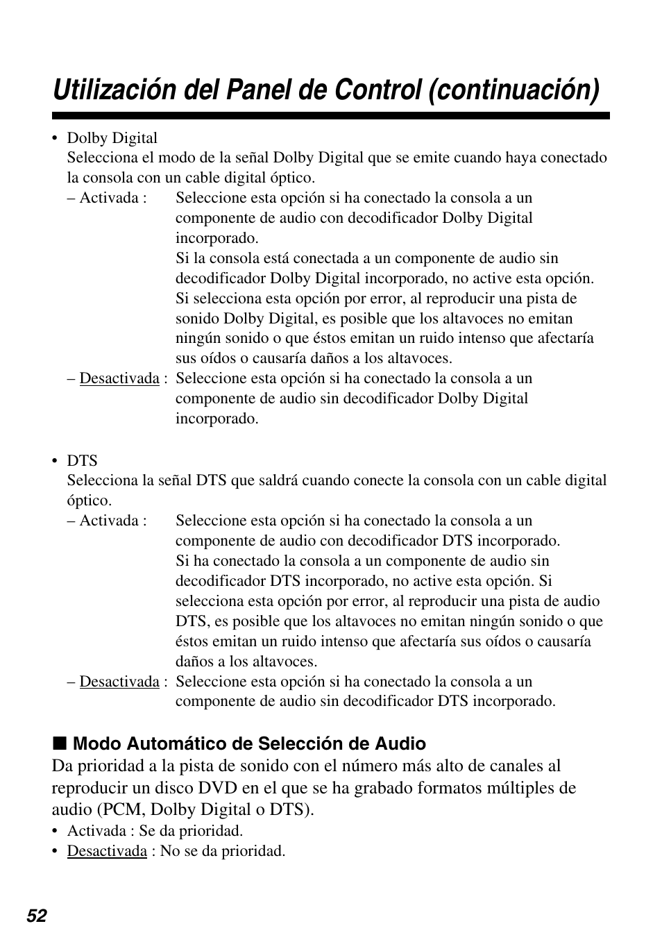 Utilización del panel de control (continuación) | Sony SCPH-97042 User Manual | Page 164 / 170