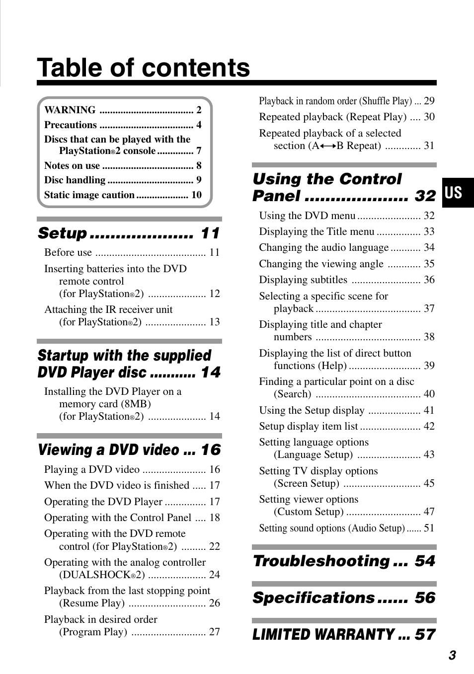 Sony SCPH-97042 User Manual | Page 3 / 170
