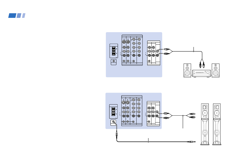 Connecting an audio system, Connecting a sony sava series speaker system, Speaker system | Sava series speaker system, Control s out | Sony KP 53V80 User Manual | Page 18 / 62