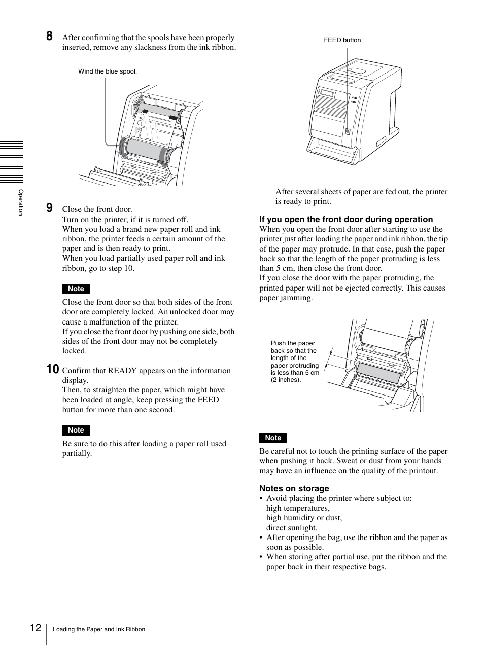 Sony UP-DR100 User Manual | Page 12 / 28