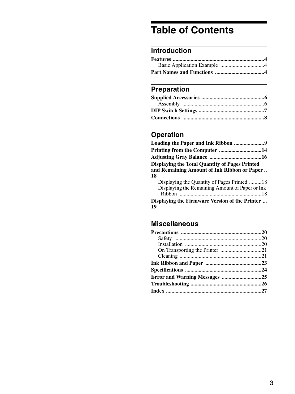 Sony UP-DR100 User Manual | Page 3 / 28