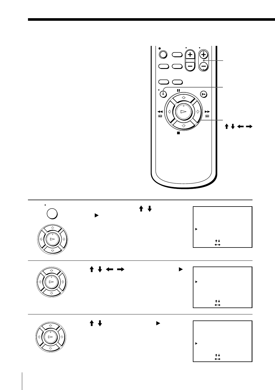 Presetting channels manually, Step 6: presetting channels (continued), Press >/. to move the cursor (”) to channel set | Getting started, Prog +/– menu ok | Sony SLV-ED60ME User Manual | Page 14 / 48