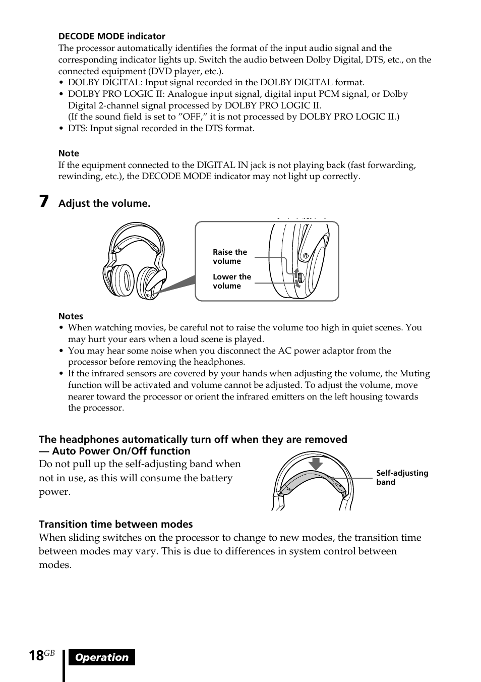 Sony MDR DS3000 User Manual | Page 18 / 108