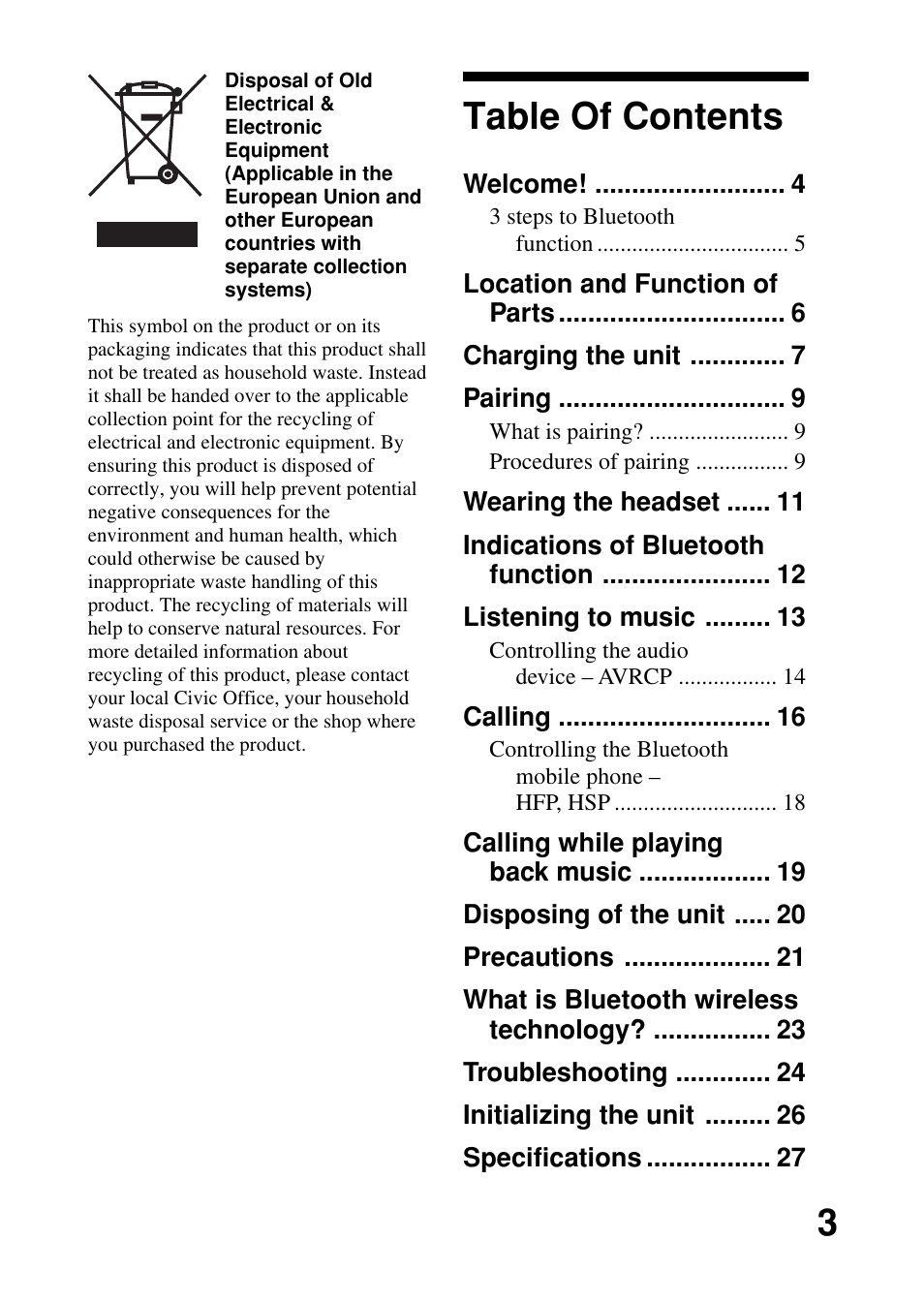 Sony DR-BT50 User Manual | Page 3 / 28