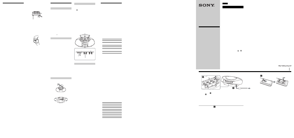 Sony CFD-S350L User Manual | 2 pages