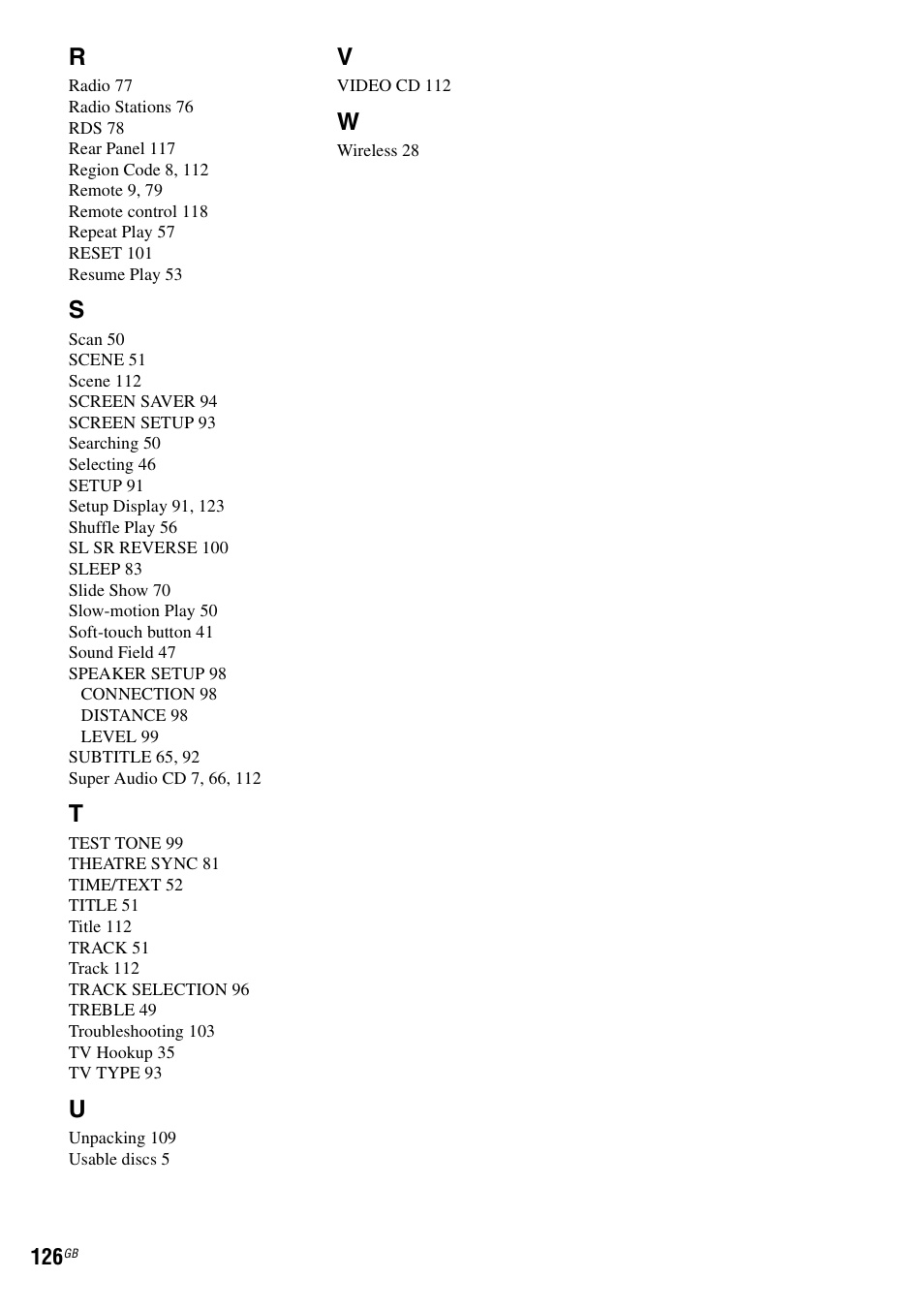 Sony DAV-LF1H User Manual | Page 126 / 127