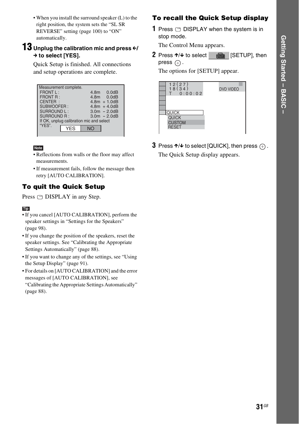 Sony DAV-LF1H User Manual | Page 31 / 127