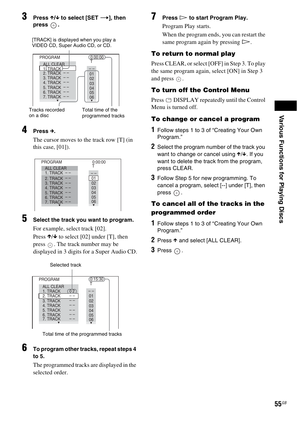 Sony DAV-LF1H User Manual | Page 55 / 127