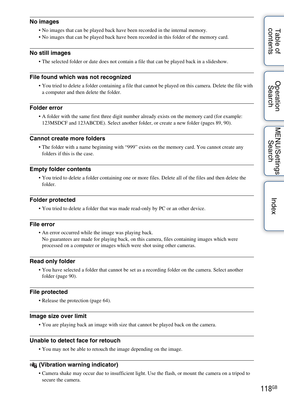 Sony Cyber-shot 4-176-667-12(1) User Manual | Page 118 / 128