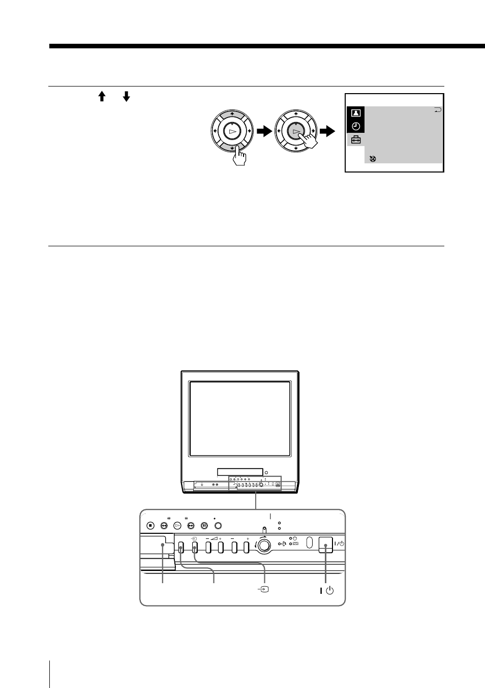 Step 6: setting the channels (continued), Getting started, Tuner preset on/off game t ? / 1 | Sony Trinitron KV-VF21M70 User Manual | Page 12 / 62
