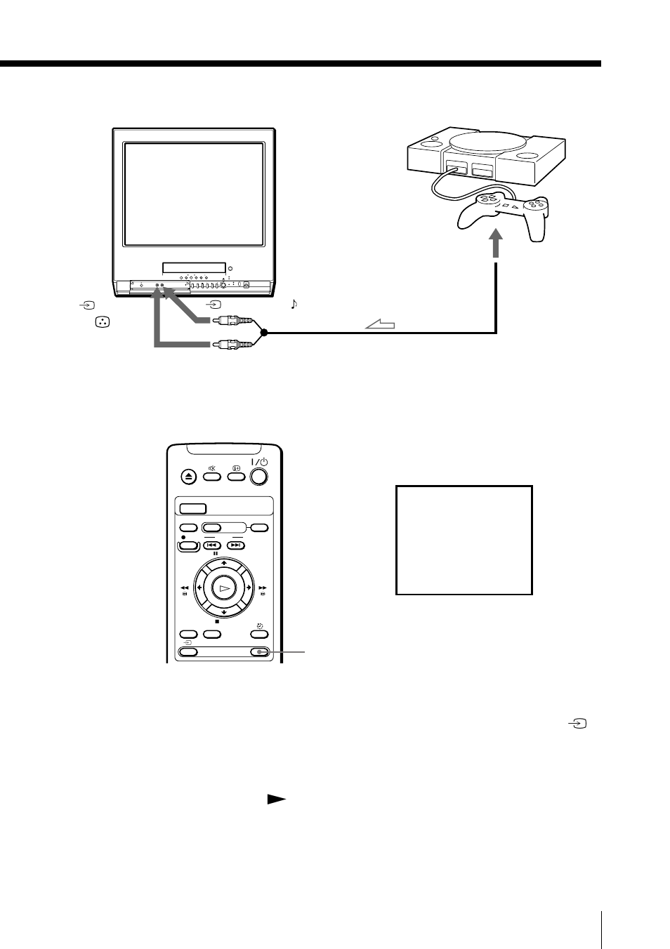 Press game when the video tv is in standby mode, Additional operations, Game t 2/game in t 2/game in 9 | Sony Trinitron KV-VF21M70 User Manual | Page 49 / 62