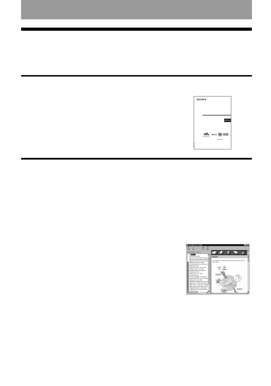 10 before using this product, When using the recorder, Troubleshooting and explanations (page 69) | Other information (page 98) | Sony MZ-NF610 User Manual | Page 10 / 116