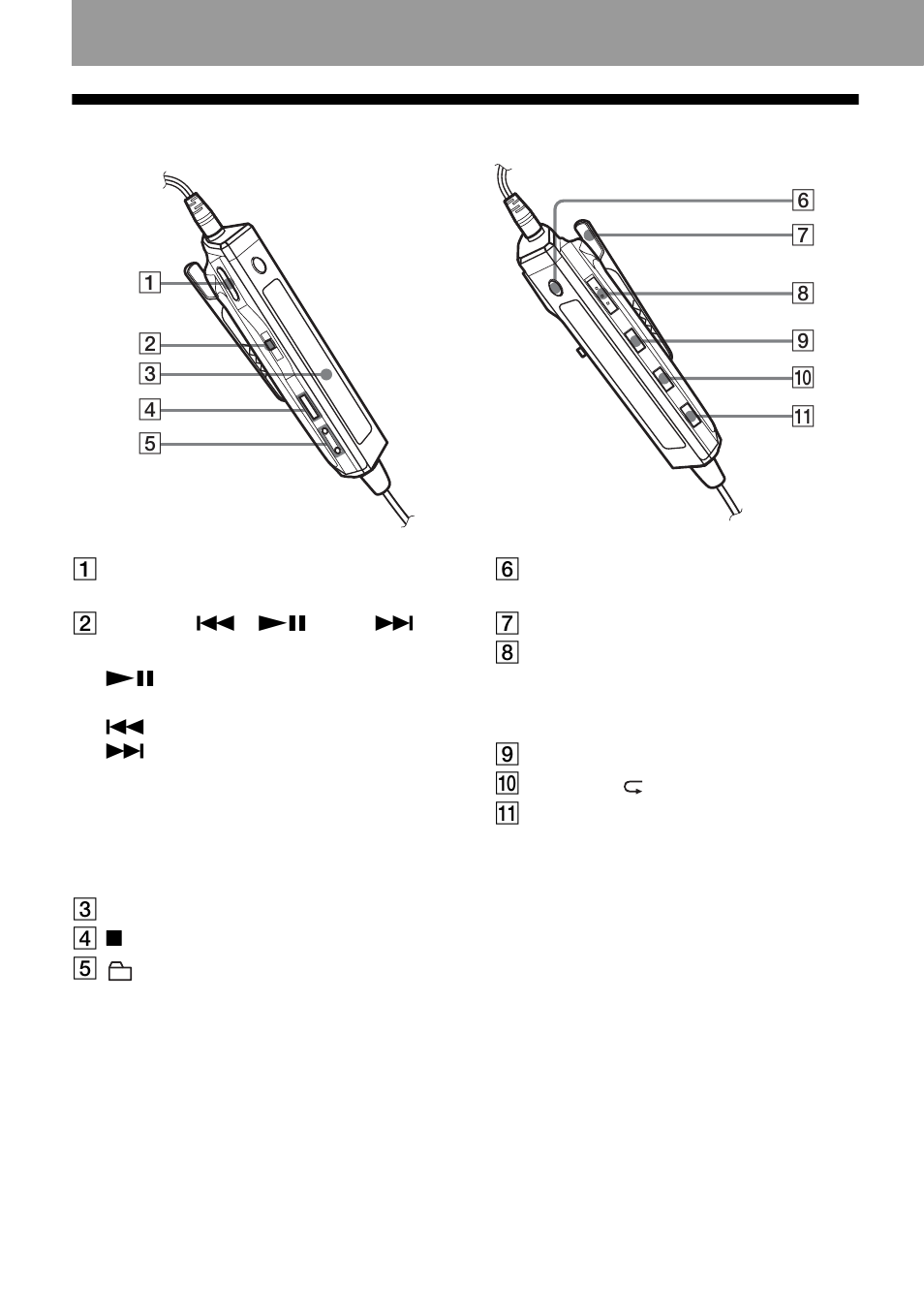 14 the headphones/earphones with a remote control | Sony MZ-NF610 User Manual | Page 14 / 116