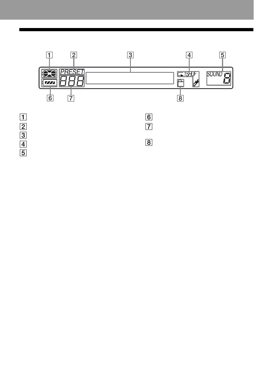 15 the display window of the remote control | Sony MZ-NF610 User Manual | Page 15 / 116