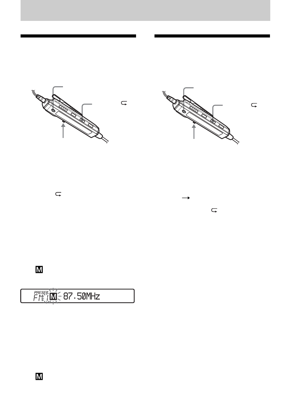 Various way to use the radio, Presetting radio stations, Listening to the preset radio stations | Sony MZ-NF610 User Manual | Page 63 / 116