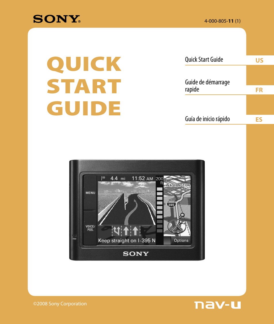 Sony 4-000-805-11 User Manual | 88 pages