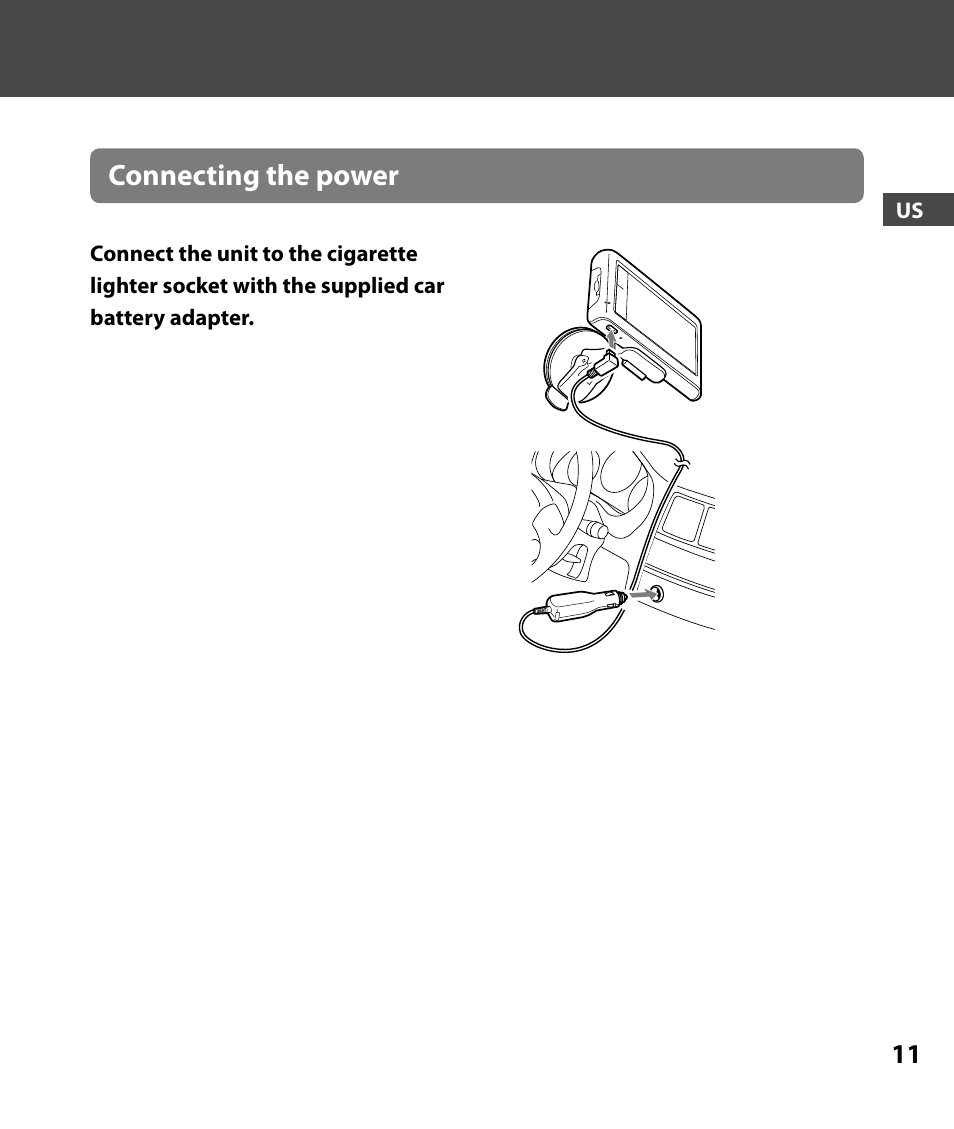 Connecting the power | Sony 4-000-805-11 User Manual | Page 11 / 88