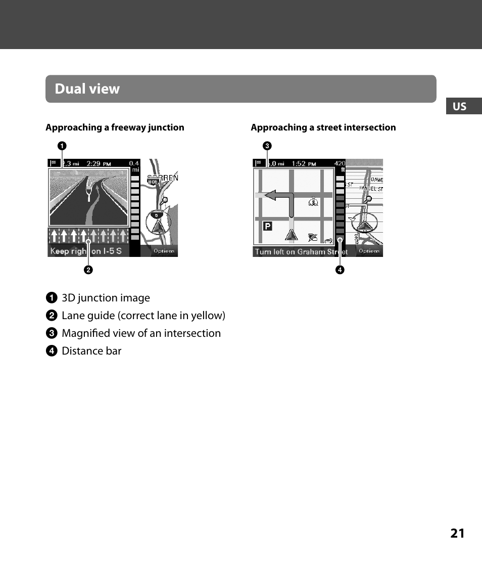 Dual view | Sony 4-000-805-11 User Manual | Page 21 / 88