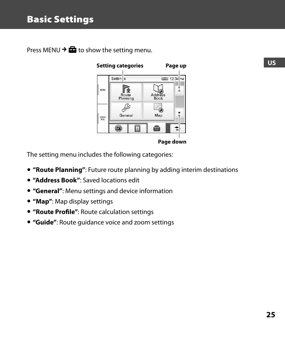 Basic settings | Sony 4-000-805-11 User Manual | Page 25 / 88