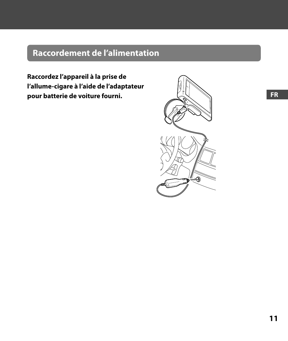 Raccordement de l’alimentation | Sony 4-000-805-11 User Manual | Page 39 / 88