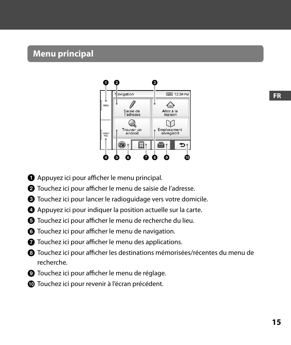 Menu principal | Sony 4-000-805-11 User Manual | Page 43 / 88