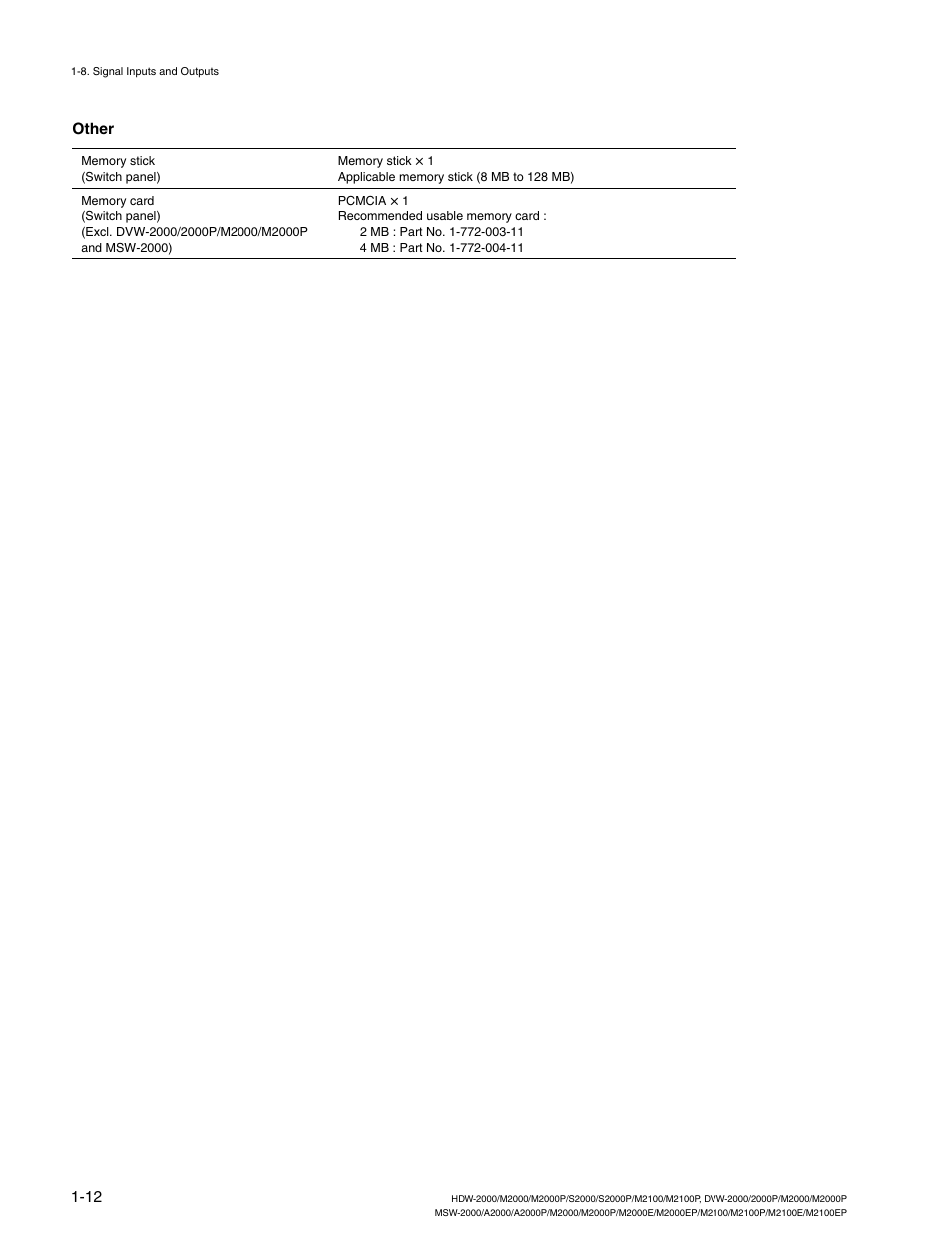 Sony HDW-2000 User Manual | Page 18 / 48