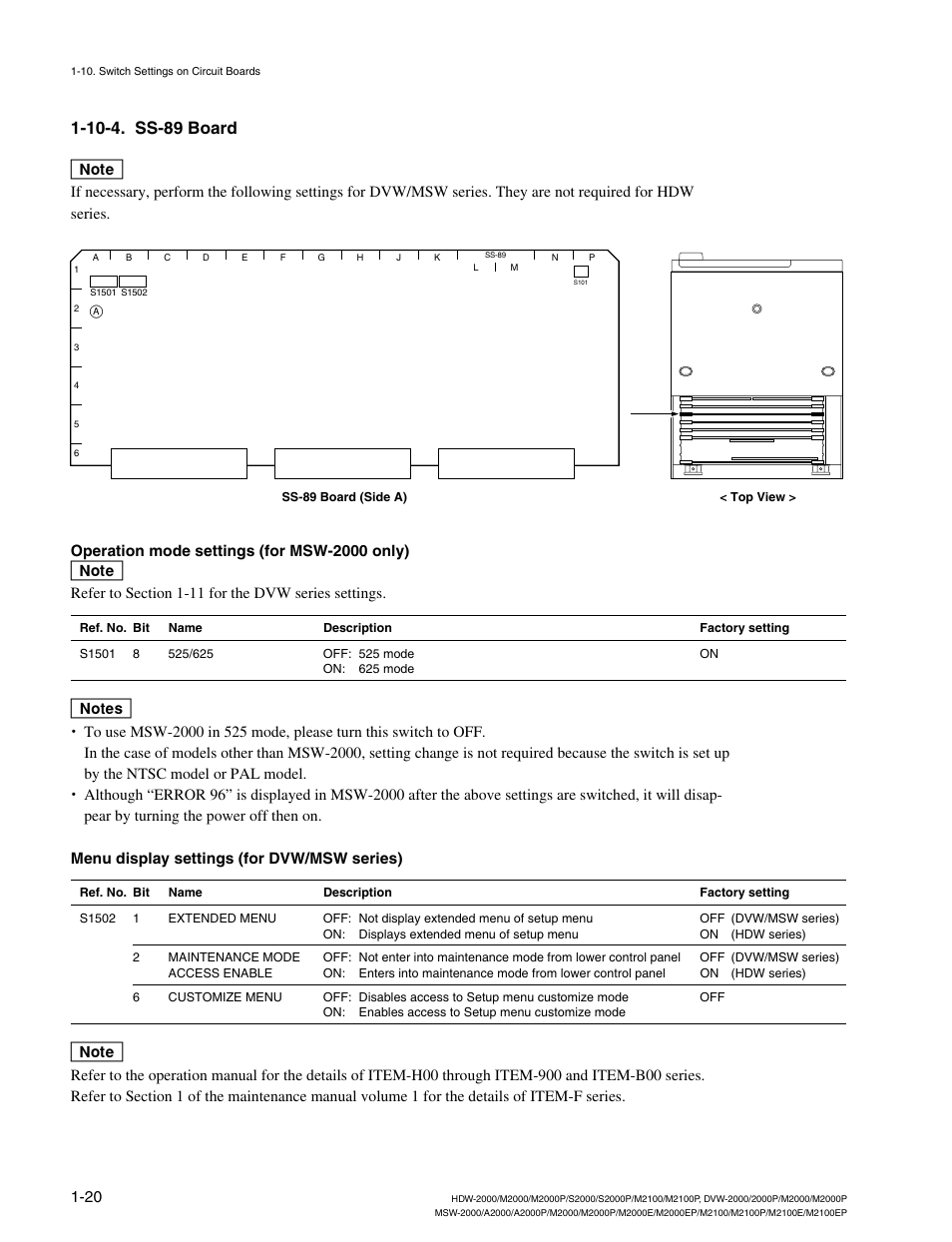 10-4. ss-89 board | Sony HDW-2000 User Manual | Page 26 / 48