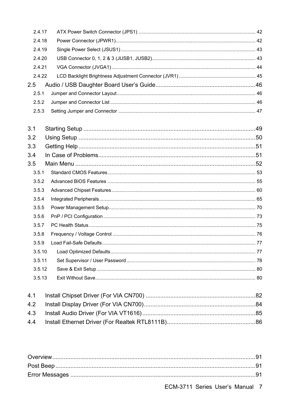 Sony ECM-3711 User Manual | Page 7 / 101