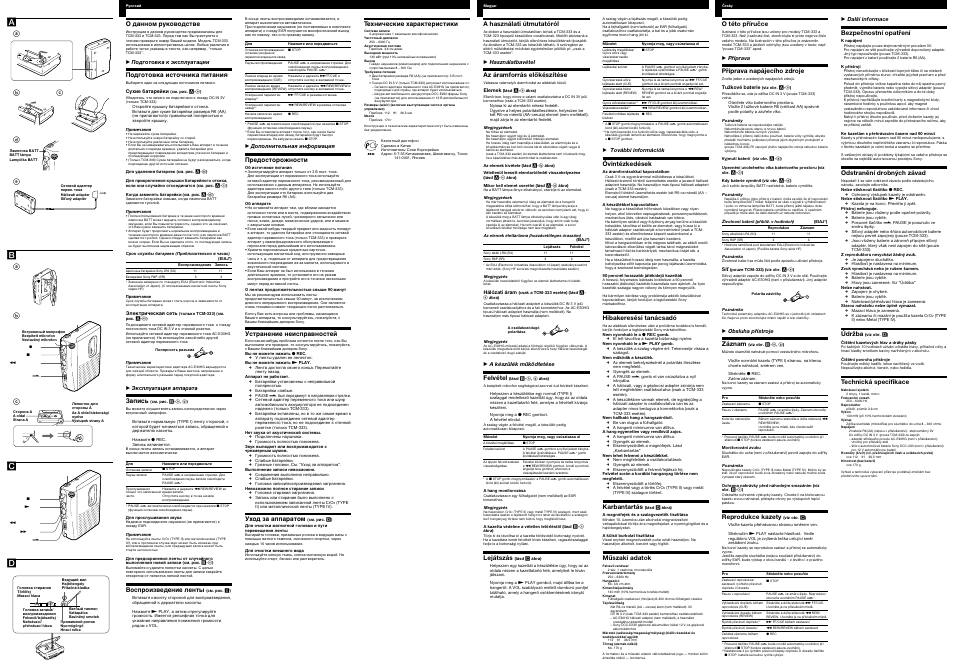 Sony TCM-323 User Manual | Page 2 / 2