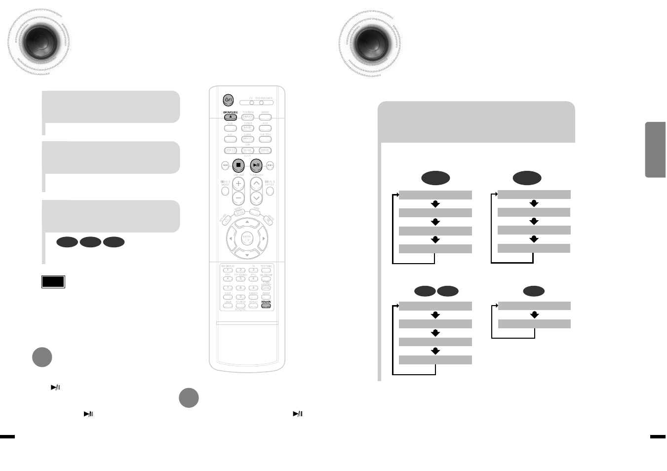 Operation, Disc playback, Checking the remaining time | Samsung HT-DS1870 User Manual | Page 12 / 40