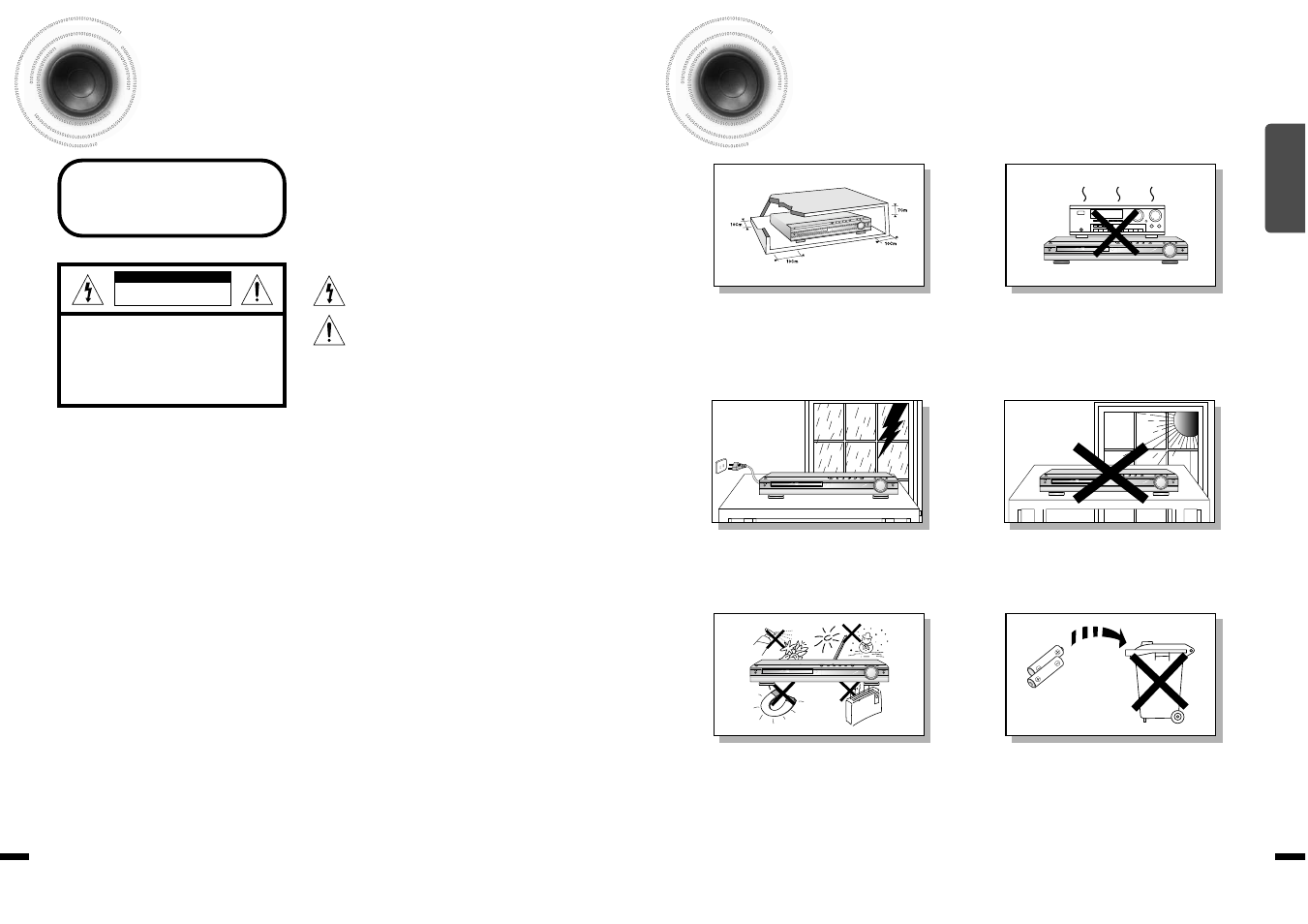 Preparation, Safety warnings, Precautions | 12 safety warnings precautions, Phones | Samsung HT-DS1870 User Manual | Page 2 / 40