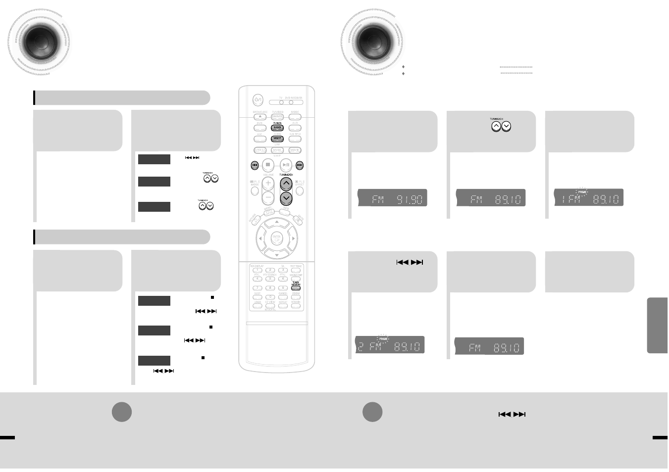 Radio operation, Listening to radio, Presetting stations | 65 66 listening to radio | Samsung HT-DS1870 User Manual | Page 34 / 40