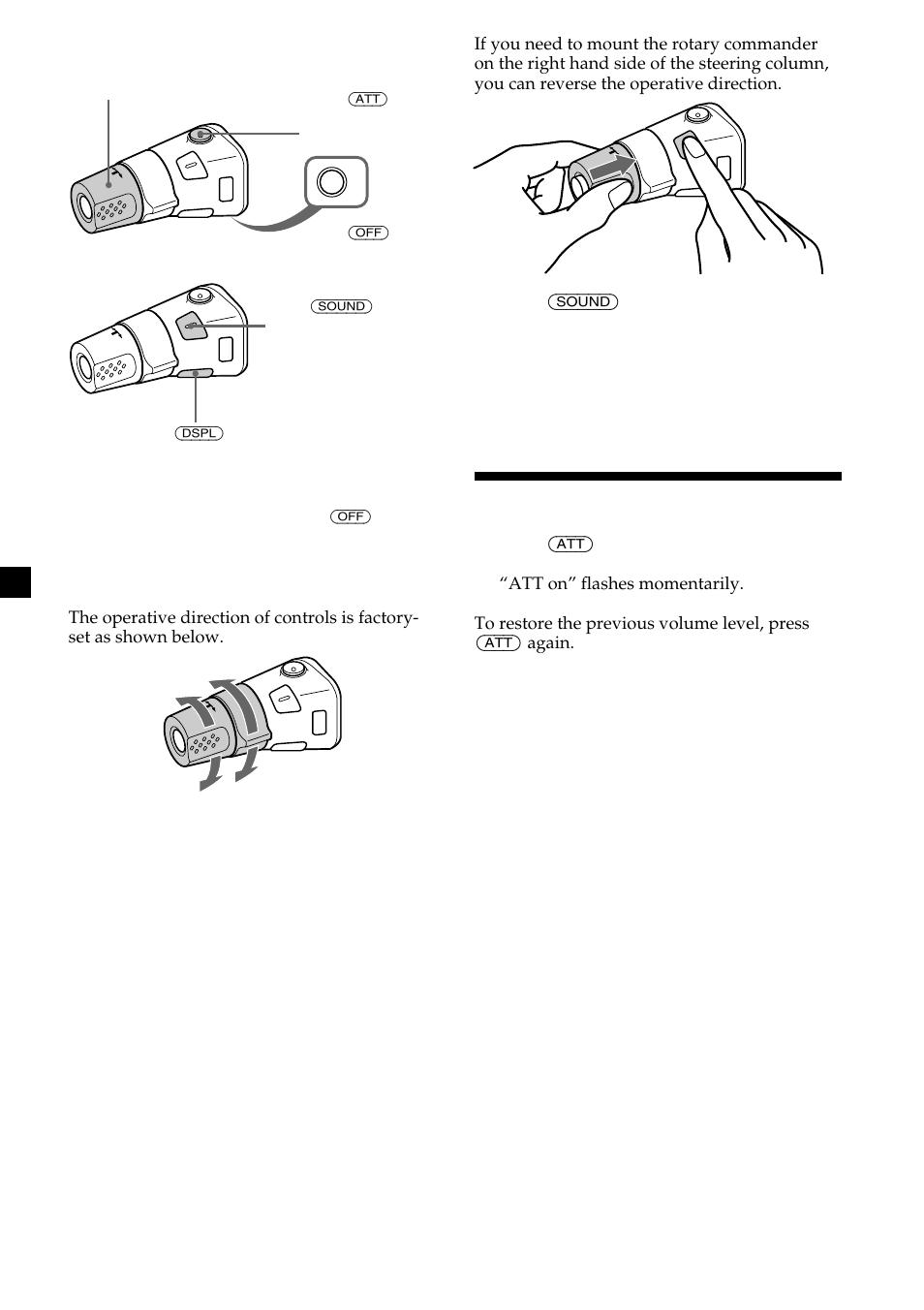 Attenuating the sound | Sony MDX-C8500X User Manual | Page 28 / 116